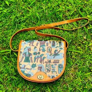 *Rare* Vintage Antique 1910s Egyptian Art Nouveau Leather Purse